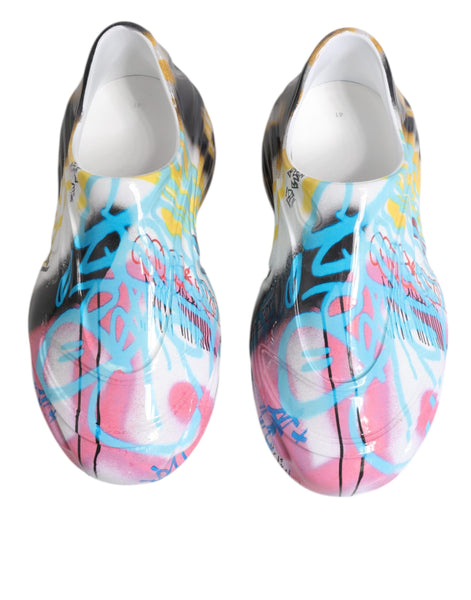 Dolce & Gabbana Multicolor Graffiti Daymaster Sneakers Shoes Dolce & Gabbana