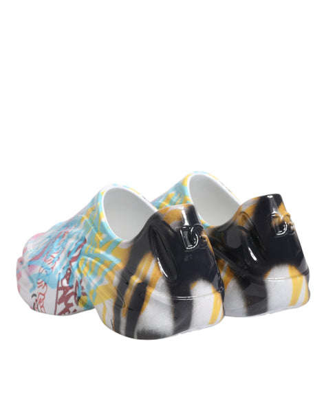Dolce & Gabbana Multicolor Graffiti Daymaster Sneakers Shoes Dolce & Gabbana