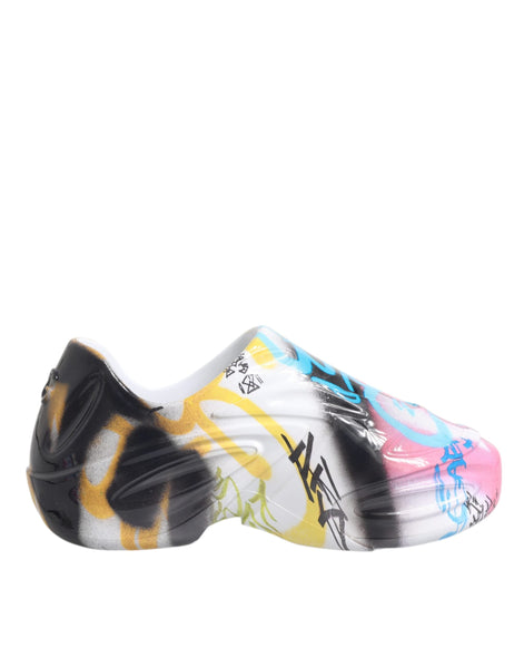 Dolce & Gabbana Multicolor Graffiti Daymaster Sneakers Shoes Dolce & Gabbana