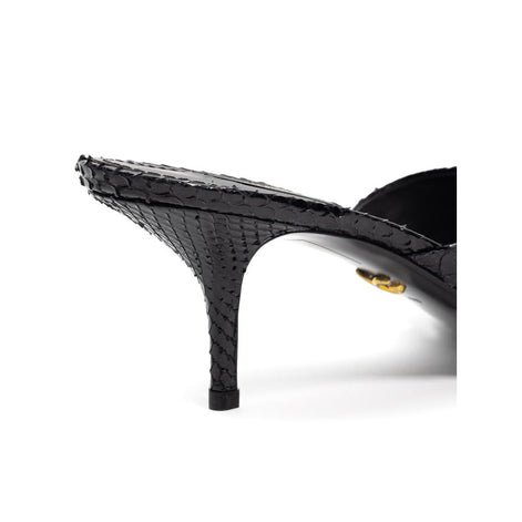 Dolce & Gabbana Black Snake Skin  Platform Sandals Dolce & Gabbana