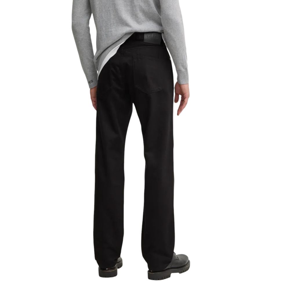 Calvin Klein Jeans Black Cotton Relaxed Fit Jeans Calvin Klein Jeans