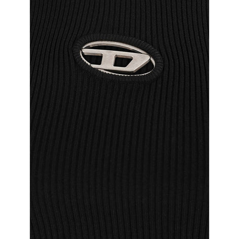 Diesel Black Rayon Long Sleeve T-Shirt Diesel