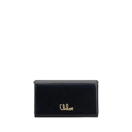 Chloé Brown Calf Leather Bos Taurus Clutch Bag Chloé