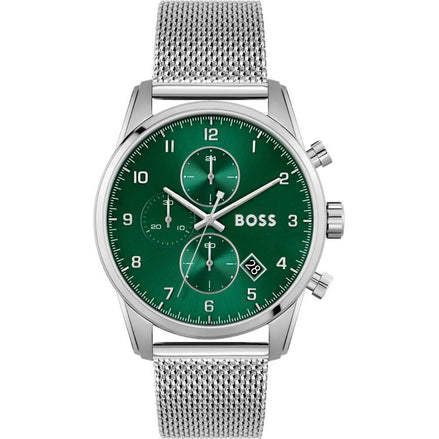 Hugo Boss Silver Stainless Steel Dress Watch Hugo Boss