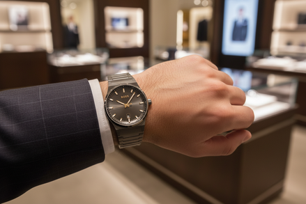 Montre habillée Hugo Boss en acier inoxydable gris