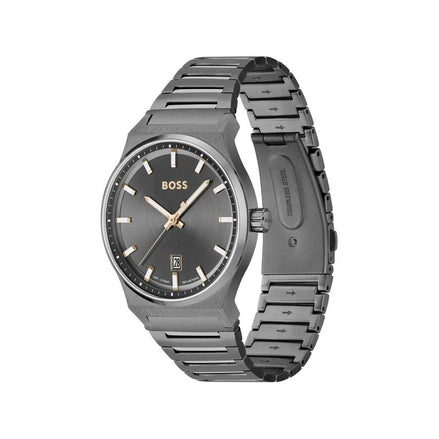 Hugo Boss Gray Stainless Steel Dress Watch Hugo Boss