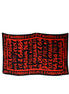 Dolce & Gabbana Black Red Logo Print Cotton Beach Towel Dolce & Gabbana