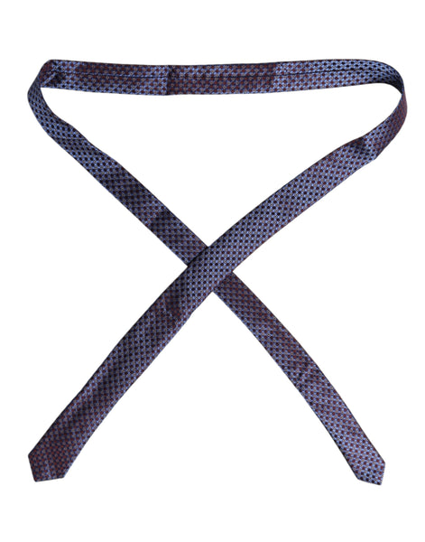 Dolce & Gabbana Multicolor Circles Silk Adjustable Necktie Tie Dolce & Gabbana