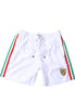 Dolce & Gabbana White Stripes Beachwear Shorts 2 Pc Swimwear Dolce & Gabbana
