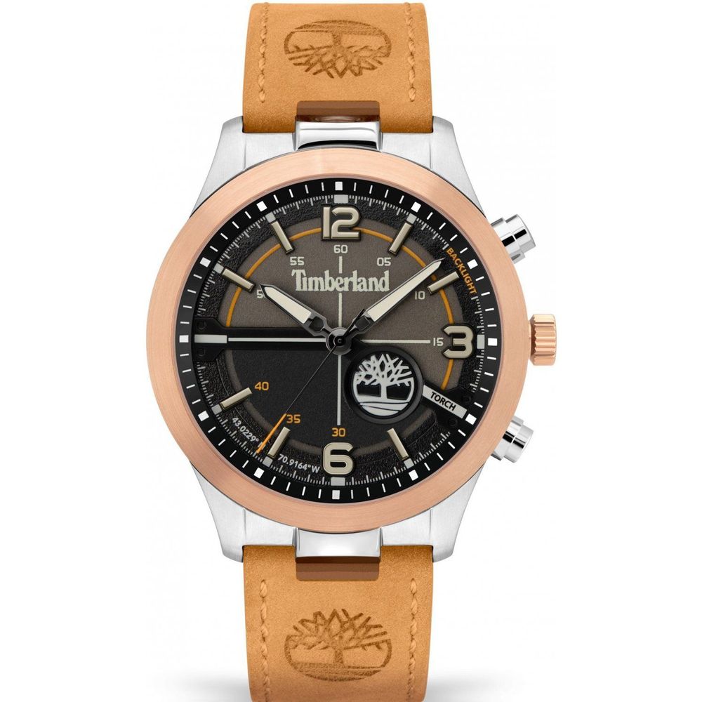 Timberland Brown Leather Dress Watch Timberland