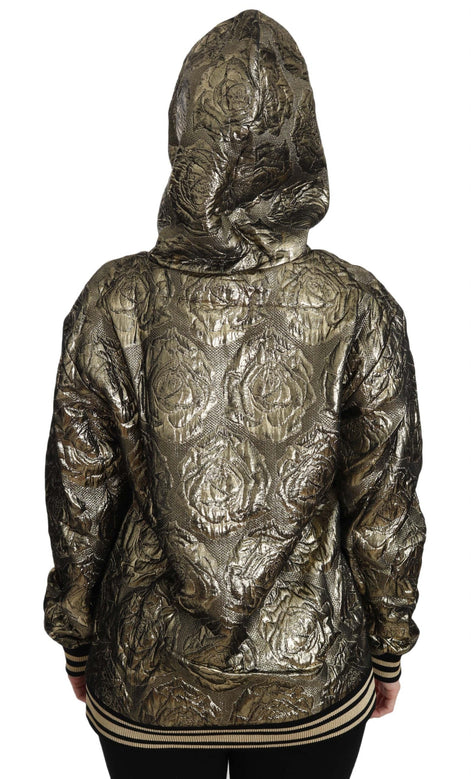 Dolce & Gabbana Im The Queen Jaquard Gold Sweatshirt  Hoodie Dolce & Gabbana