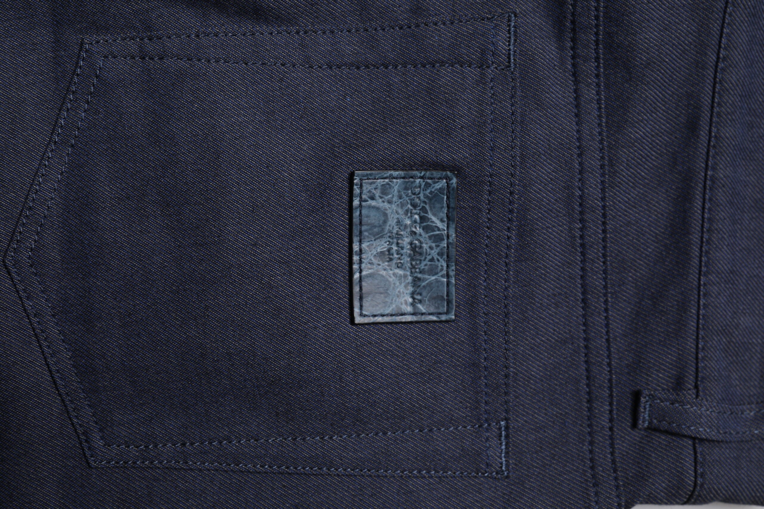 Dolce & Gabbana Dark Blue Cotton Stretch Skinny Denim Jeans Dolce & Gabbana