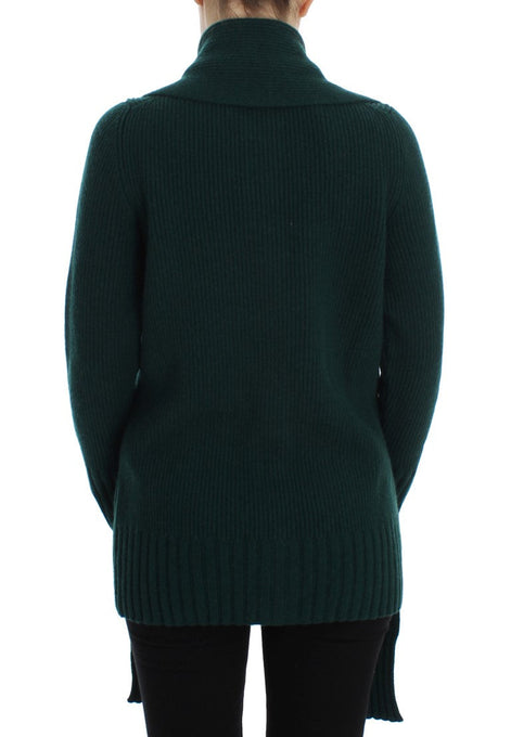 Dolce & Gabbana Green Knitted Cashmere Cardigan Dolce & Gabbana