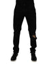 Dolce & Gabbana Black Cotton Tattered Skinny Men Denim Jeans Dolce & Gabbana