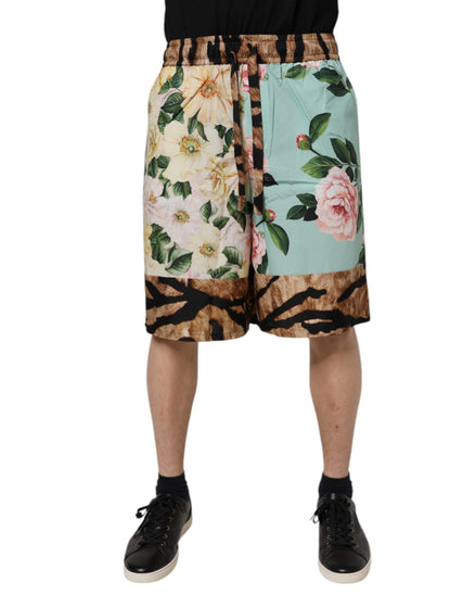 Dolce & Gabbana Multicolor Floral Print Men Bermuda Shorts Dolce & Gabbana
