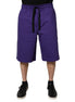 Dolce & Gabbana Purple Cotton Men Bermuda Sweatshorts Shorts Dolce & Gabbana