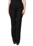 Dolce & Gabbana Black Wool High Waist Boot Cut Dress Pants Dolce & Gabbana