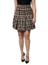 Dolce & Gabbana Multicolor High Waist Tartan Tweed Mini Skirt Dolce & Gabbana