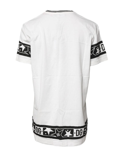 Dolce & Gabbana White #DGMillennials Cotton Crewneck T-shirt Dolce & Gabbana