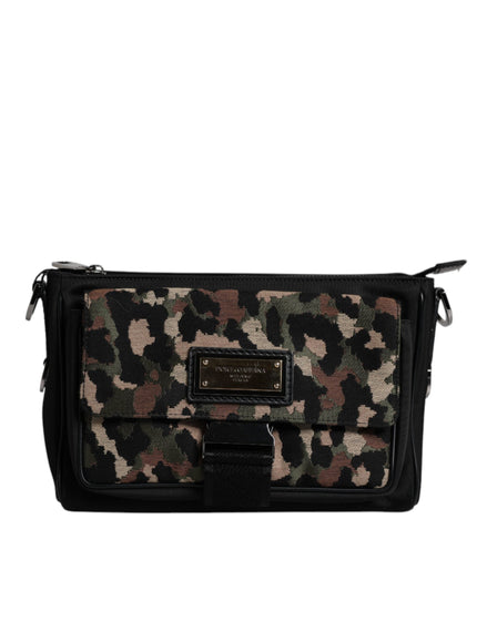 Dolce & Gabbana Multicolor Leopard Jacquard Crossbody Bag Dolce & Gabbana
