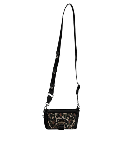 Dolce & Gabbana Multicolor Leopard Jacquard Crossbody Bag Dolce & Gabbana