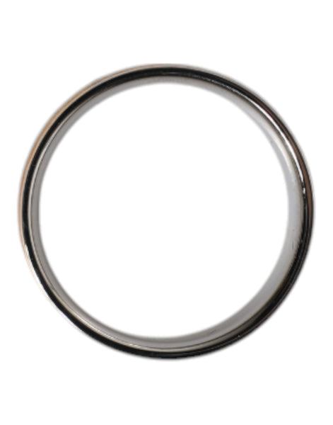 Dolce & Gabbana Gold Silver Tone Real Brass DG Logo Ring Dolce & Gabbana