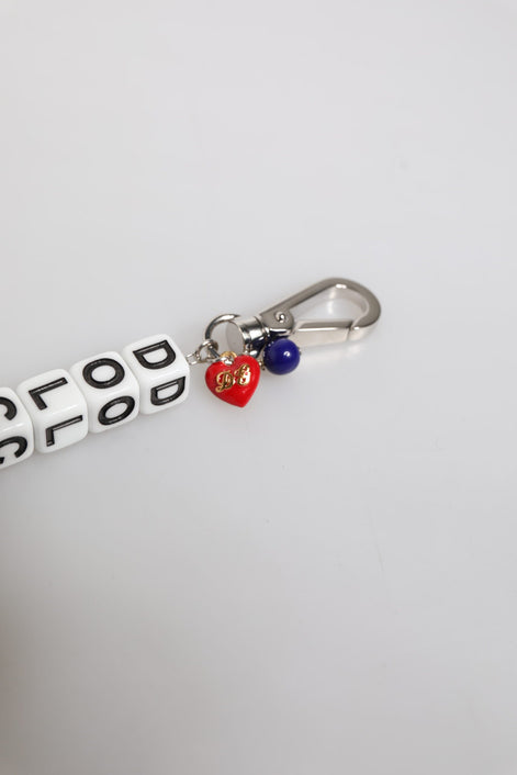Dolce & Gabbana Silver Brass Chain Dice Logo Embellished Charm Bracelet Dolce & Gabbana