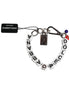 Dolce & Gabbana Silver Brass Chain Dice Logo Embellished Charm Bracelet Dolce & Gabbana