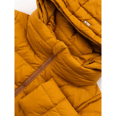 Herno Yellow Polyamide Coat Herno