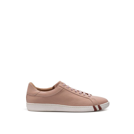 Baskets basses en cuir rose Bally