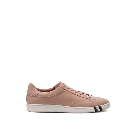 Bally Pink Leather Low Top Sneakers Bally