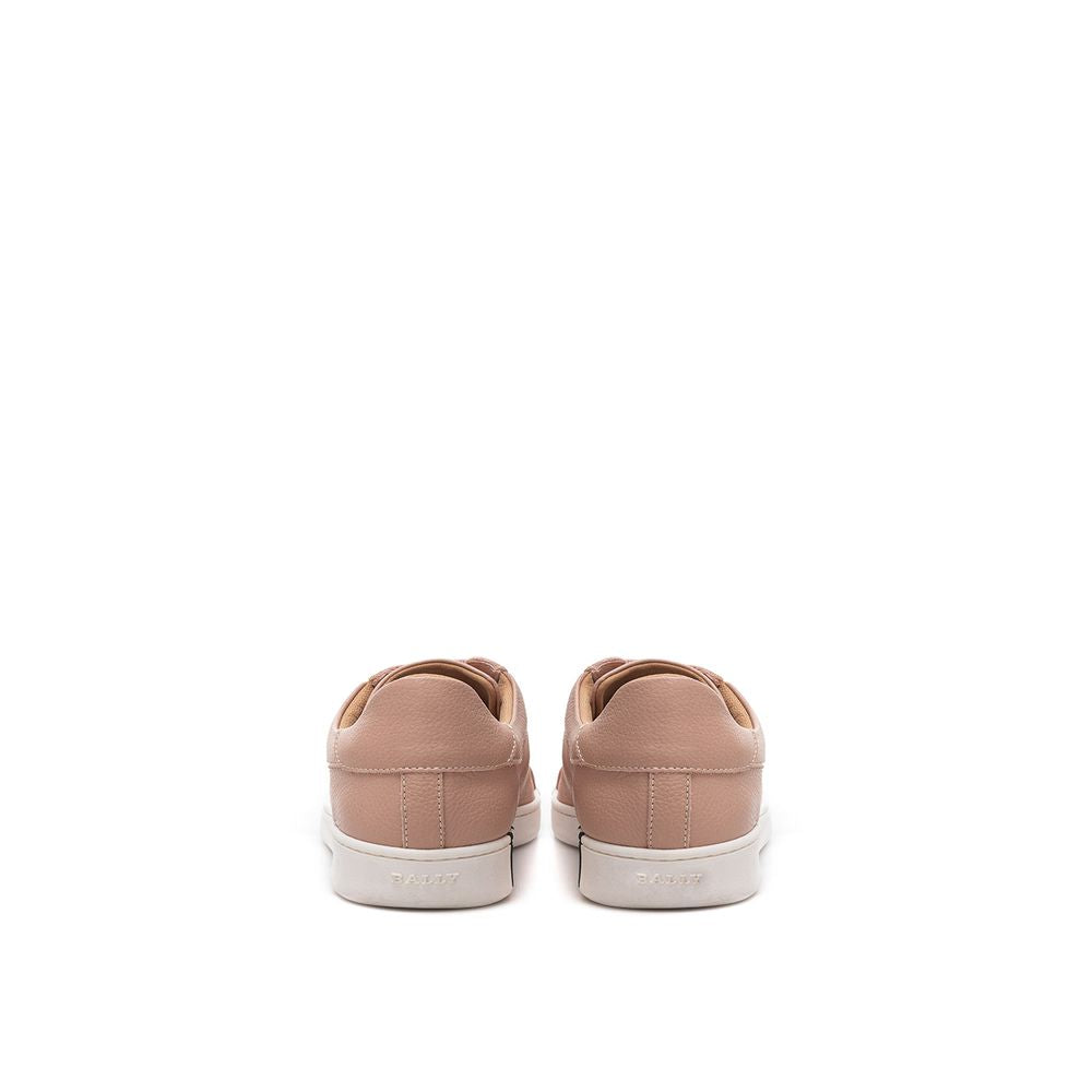 Bally Pink Leather Low Top Sneakers Bally