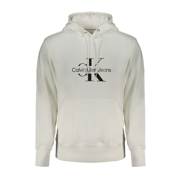 Calvin Klein White Cotton Men Sweater Calvin Klein