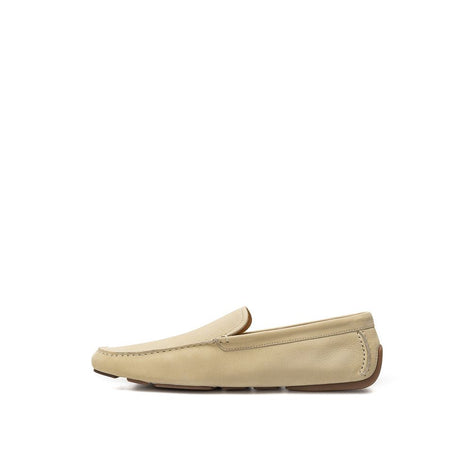 Bally Beige Leather Moccassin Bally