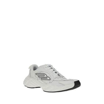 Balenciaga White Calf Leather Bos Taurus Athletic Sneakers Balenciaga