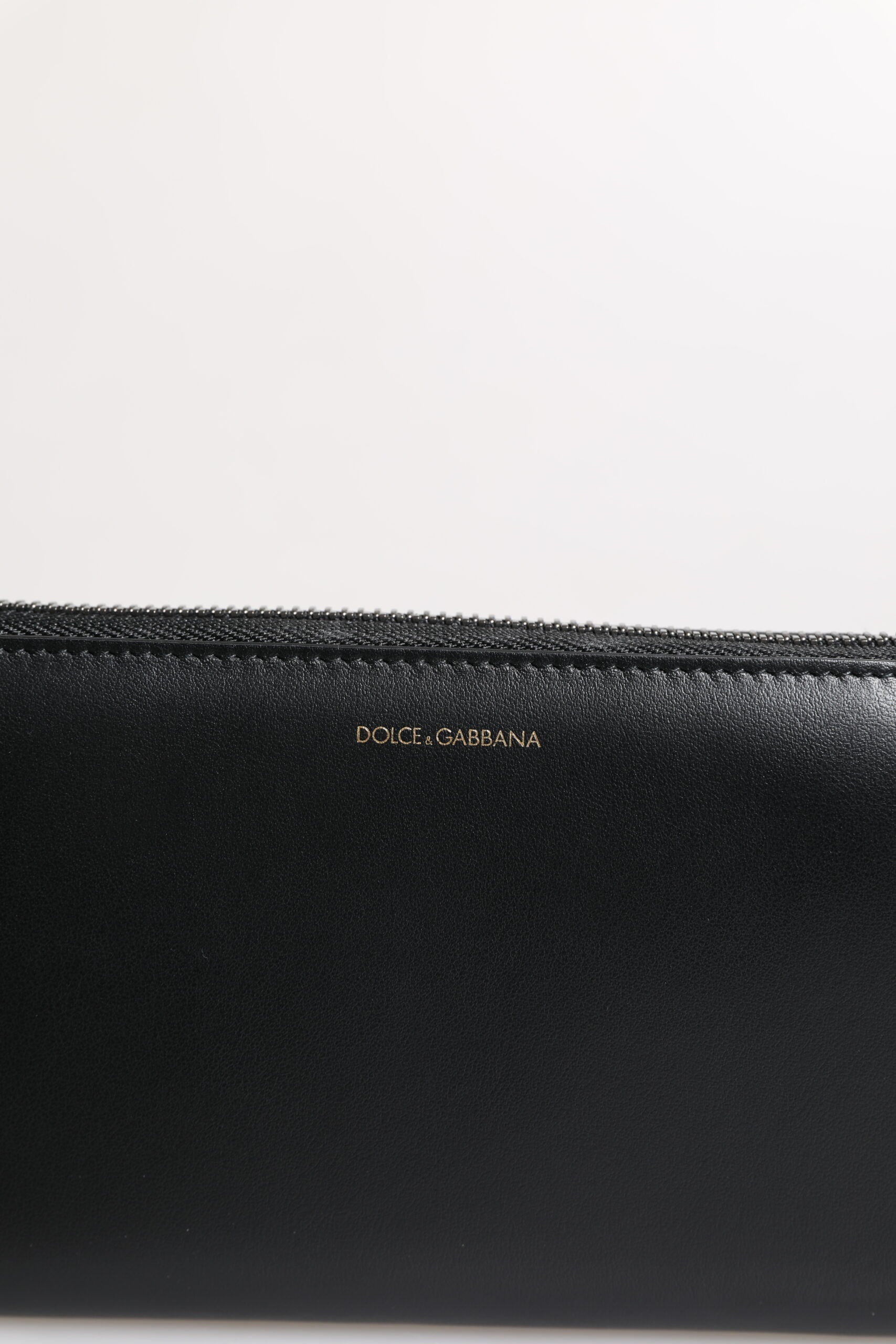 Dolce & Gabbana Black Blue Exotic Leather Embossed Continental Wallet Dolce & Gabbana