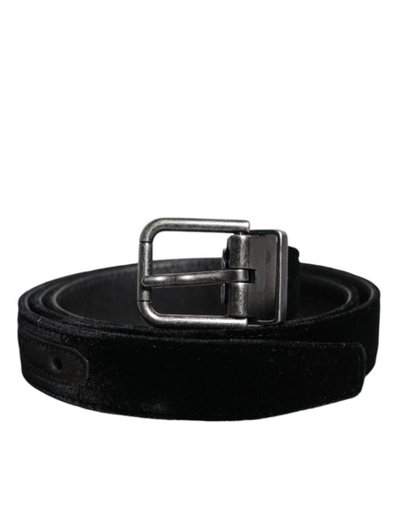 Dolce & Gabbana Black Leather Metal Buckle Classic Belt Dolce & Gabbana