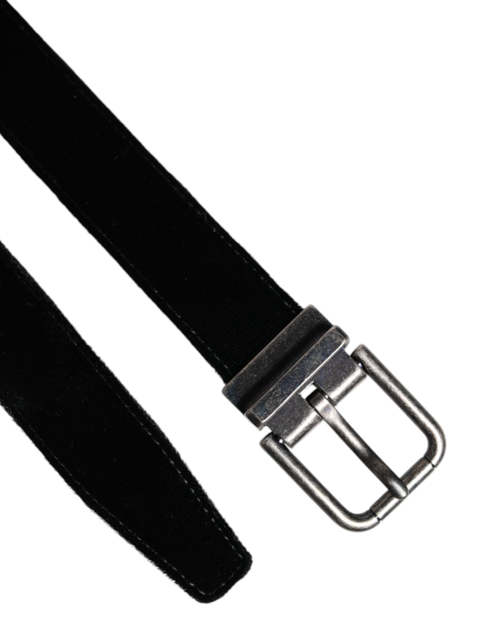 Dolce & Gabbana Black Leather Metal Buckle Classic Belt Dolce & Gabbana