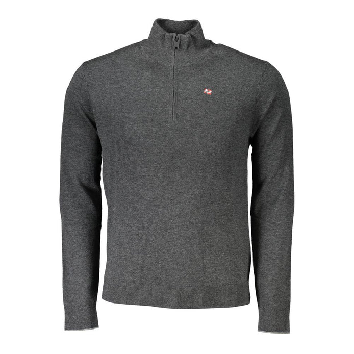 Napapijri Grigio Tessuto Men Sweater Napapijri