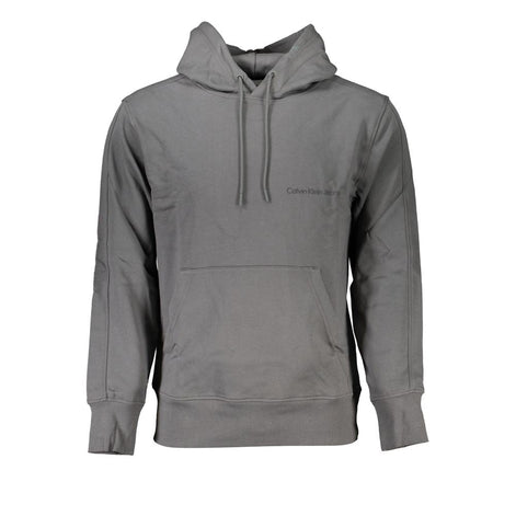 Calvin Klein Elegant Gray Hooded Sweatshirt Calvin Klein