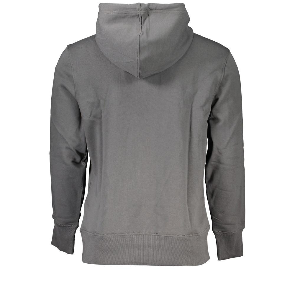 Calvin Klein Elegant Gray Hooded Sweatshirt Calvin Klein
