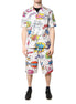 Dolce & Gabbana White Cartoon Print Cotton Men Pajama Set Sleepwear Dolce & Gabbana
