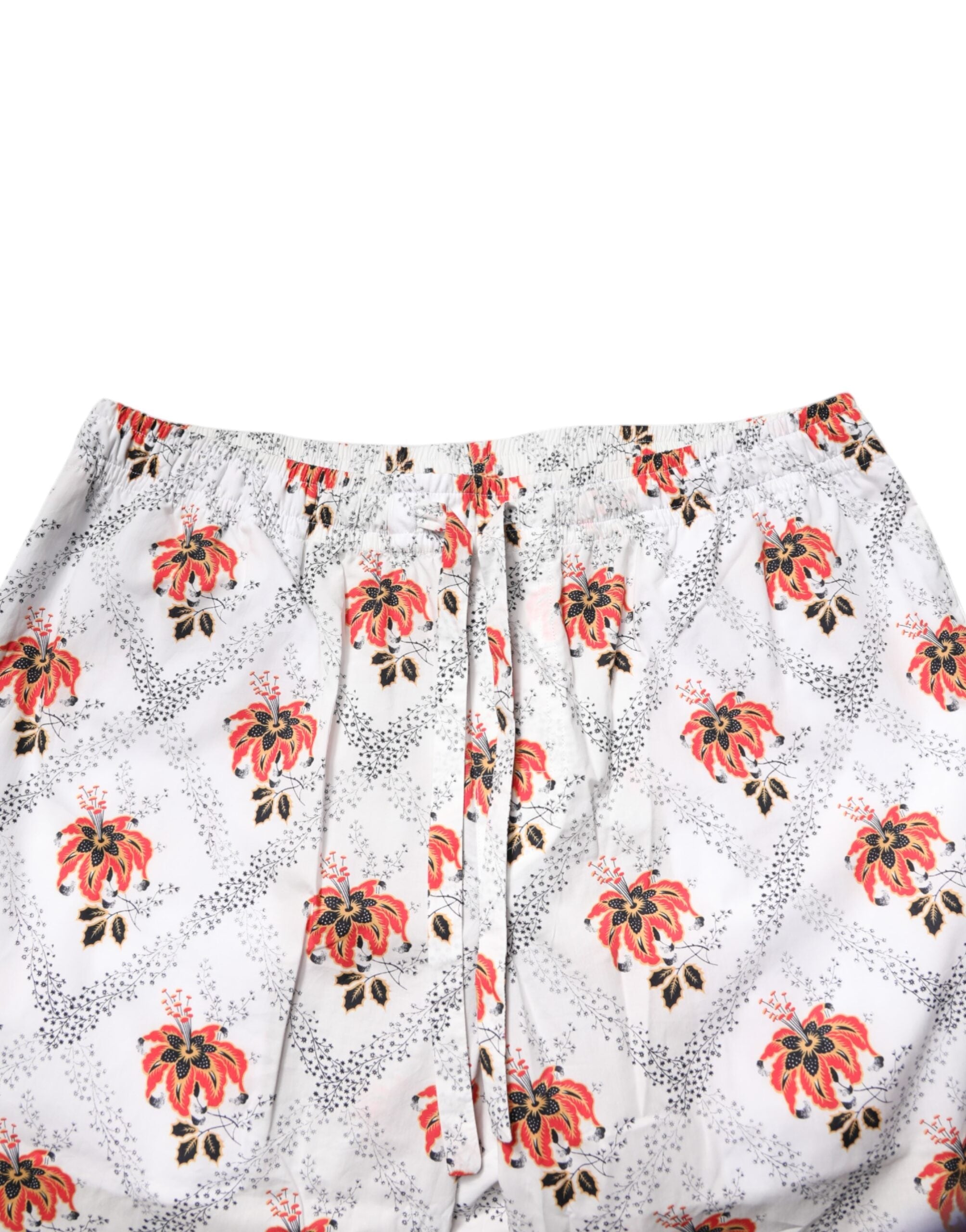 Dolce & Gabbana Multicolor Floral Print Cotton Pajama Set Sleepwear Dolce & Gabbana