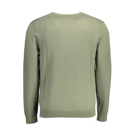 Napapijri Green Wool Men Sweater Napapijri