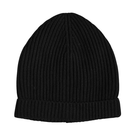 Dolce & Gabbana Black Cashmere Knitted Winter Beanie Hat Dolce & Gabbana