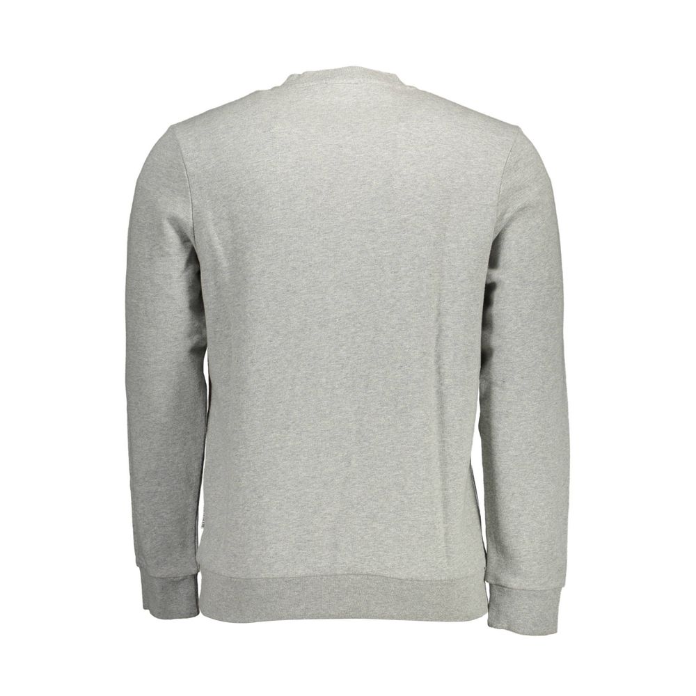 Napapijri Grigio Cotton Men Sweatshirt Napapijri