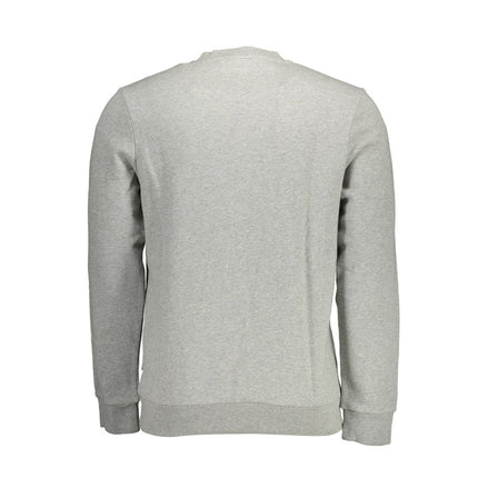 Napapijri Grigio Cotton Men Sweatshirt Napapijri