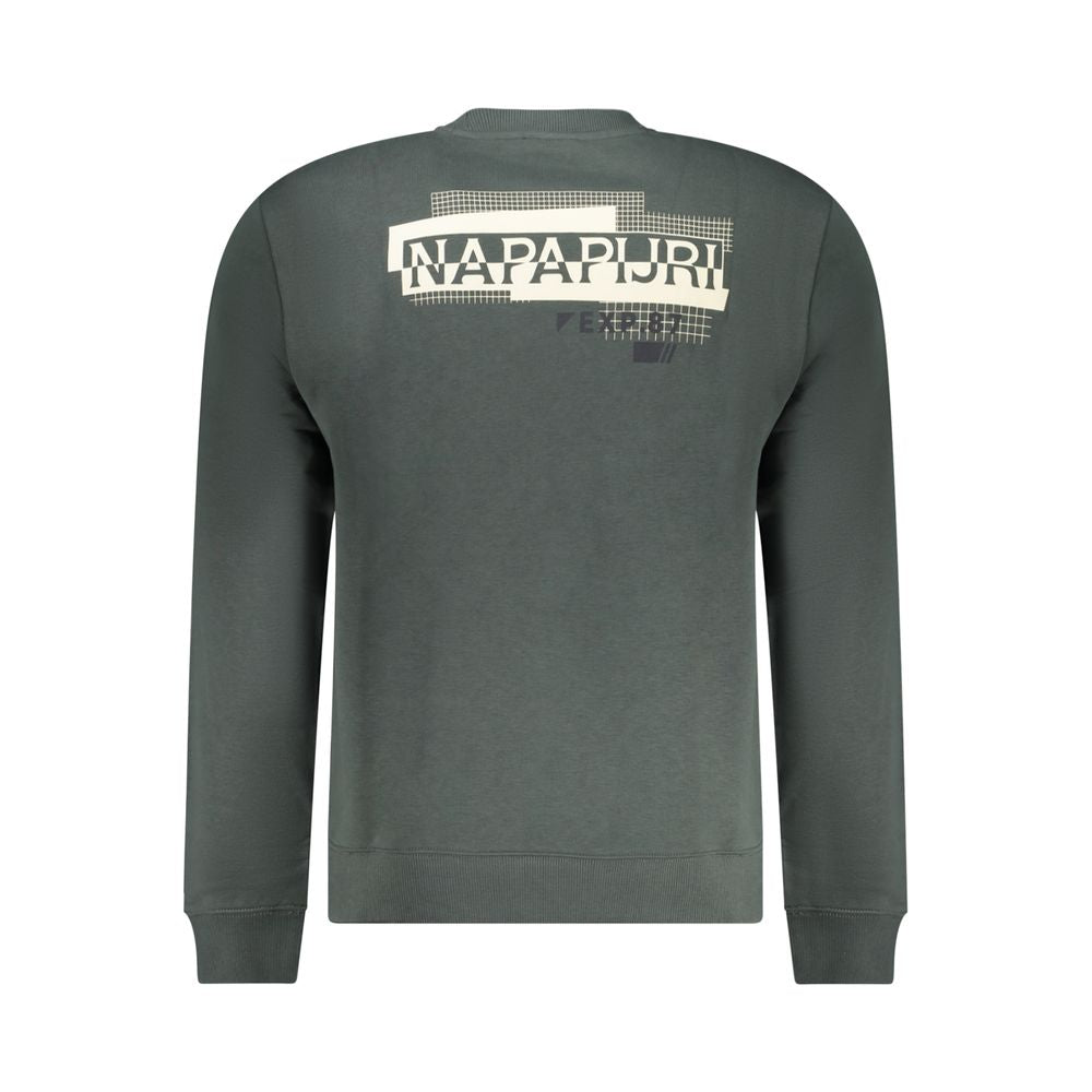 Napapijri Verde Cotton Men Sweatshirt Napapijri