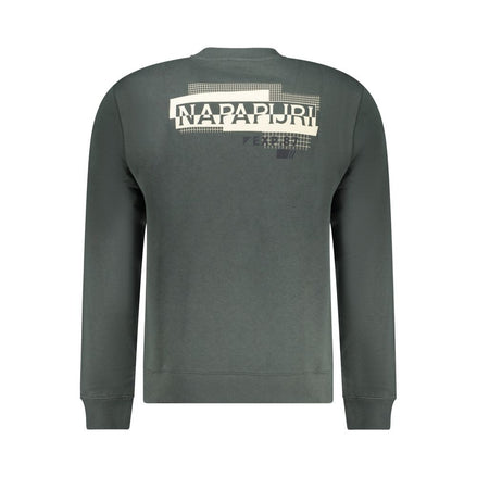 Napapijri Verde Cotton Men Sweatshirt Napapijri