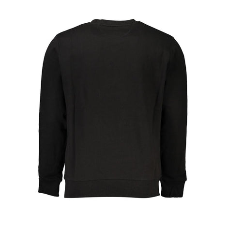 La Martina Black Cotton Men Sweater La Martina